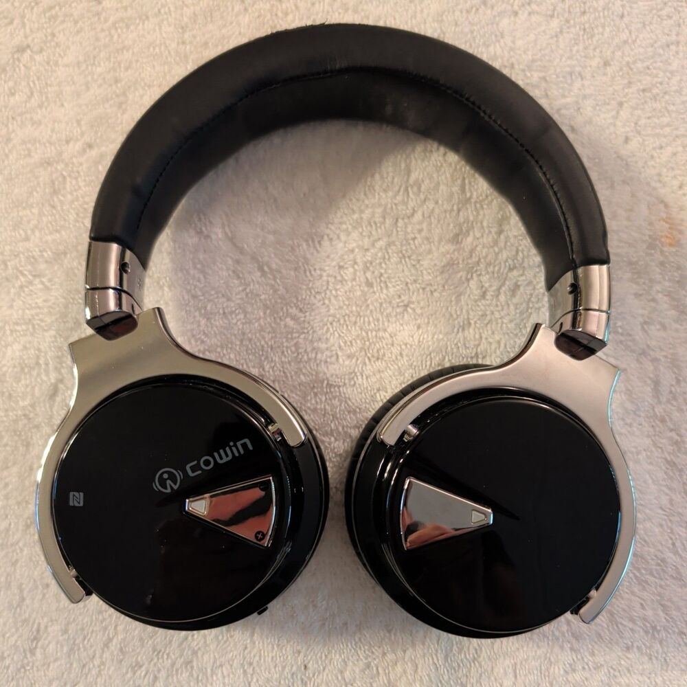 COWIN E7 Active Noise Cancelling Bluetooth Headphones, Black